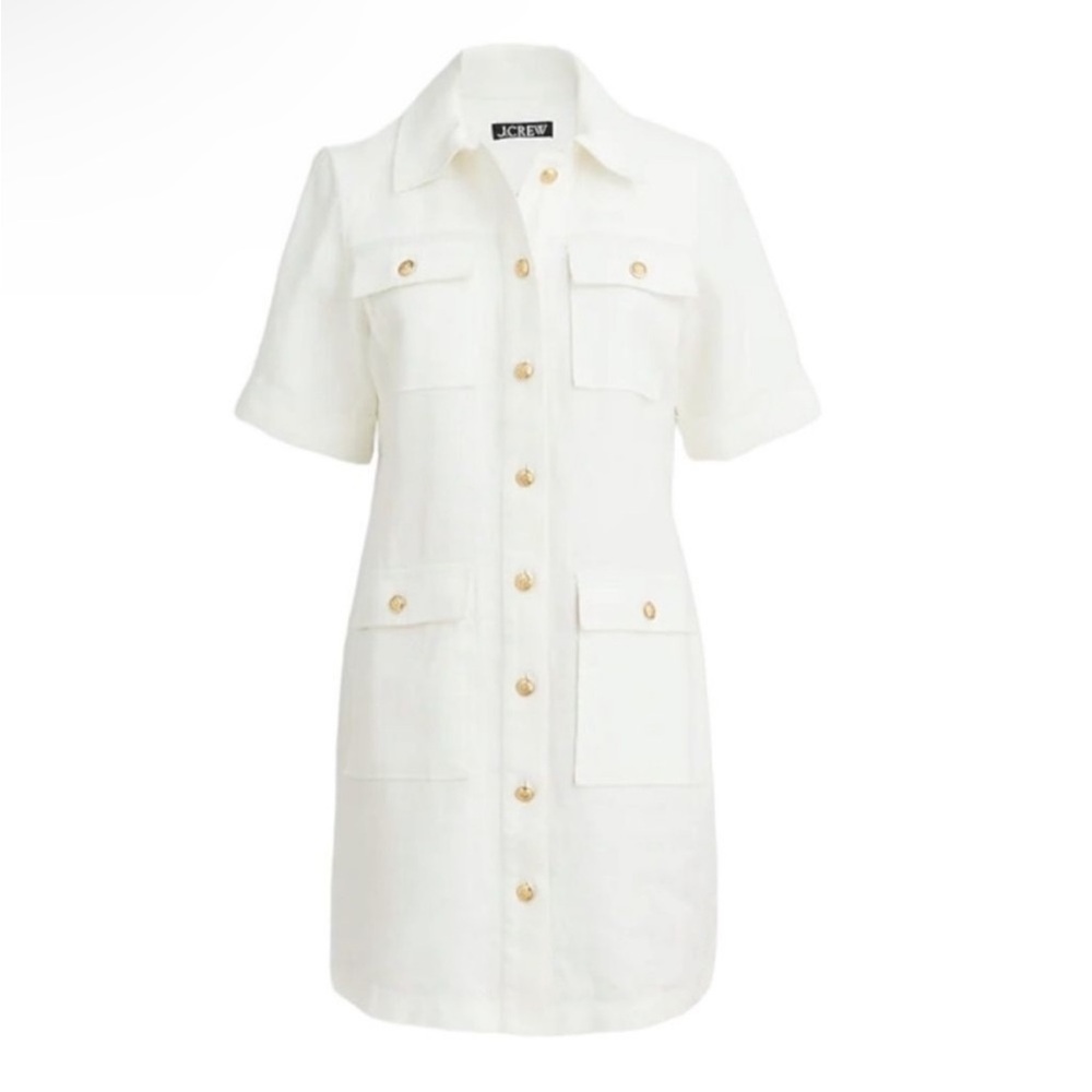Jcrew Gamine shirtdress in linen